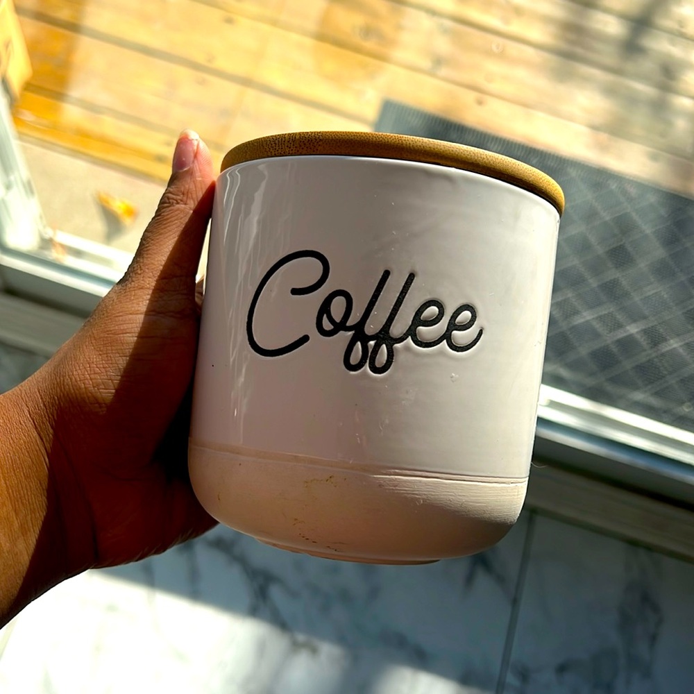 Coffee powder glass container